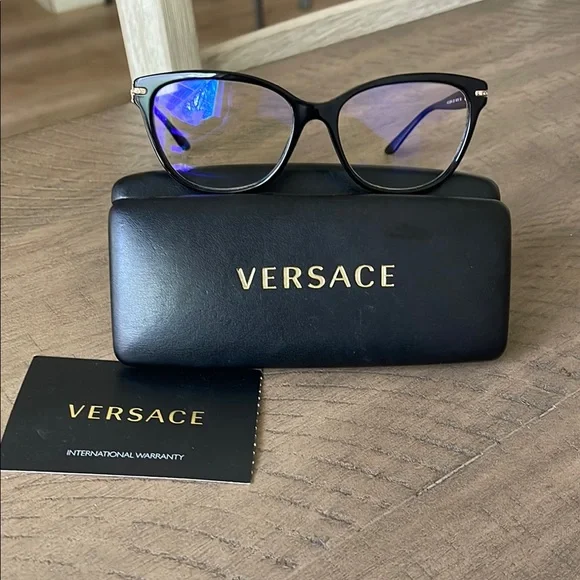 Versace Black Women's Eyeglasses - Picture 1 of 3